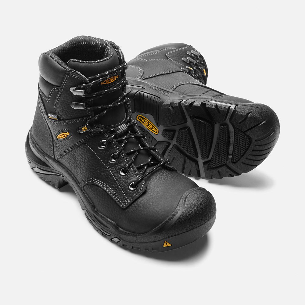 Keen Arbetskängor Herr Svarta - Mt Vernon 6\" (Steel Toe) - 360975SGL